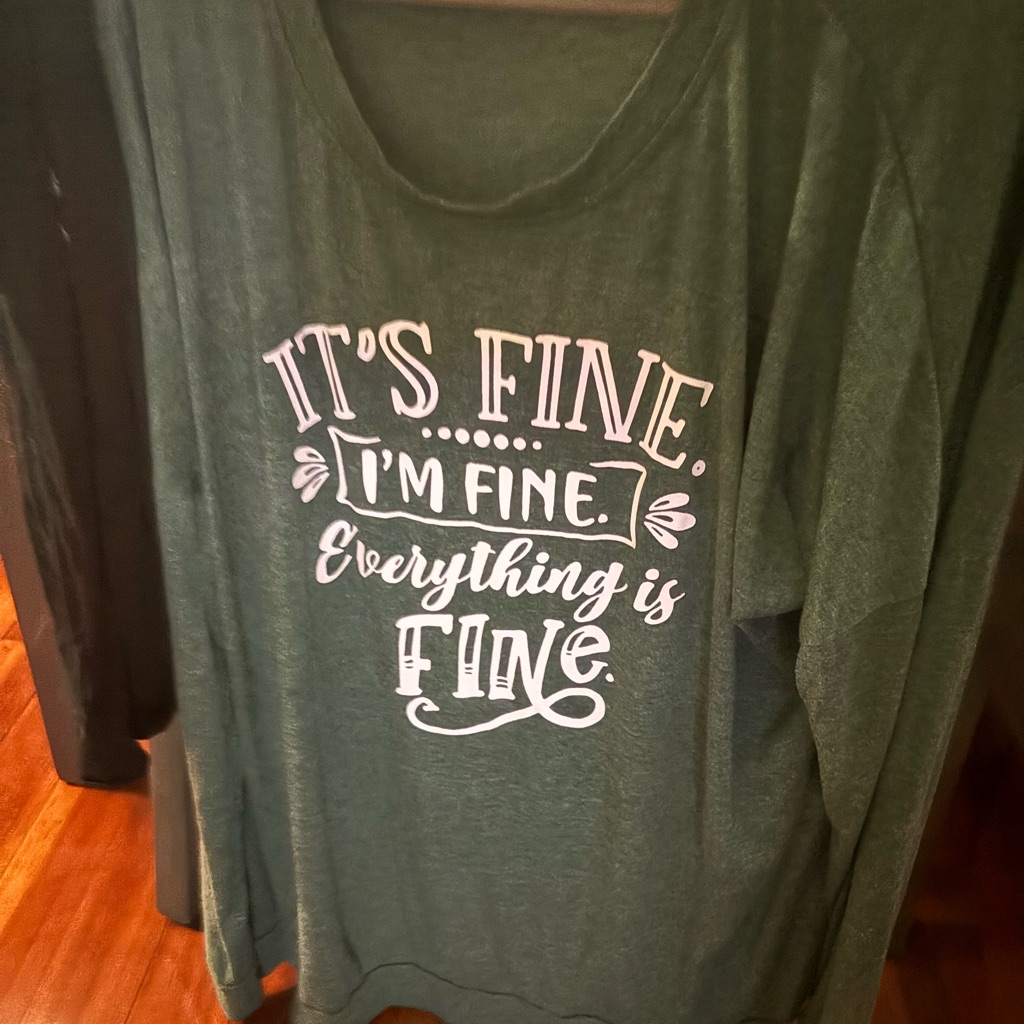 Euc Casual Green Tee With White Graphic